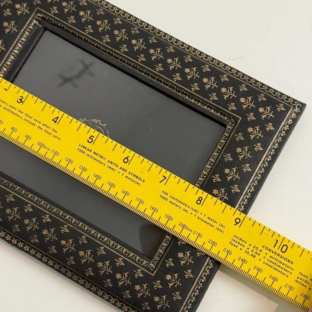 Merci Louis France Black Gilded Paper 4x6 Frame